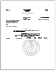FCC认证授权证书
